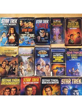 Star Trek Mixed Lot of 36 Vintage Trade Paperback Pocket Books Novels USA 1990's